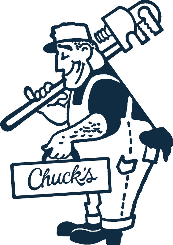 Illustraion of a Chuck's Septic plumber.